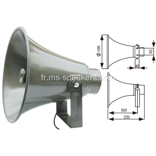 Haut-parleur en aluminium de corne de 25w